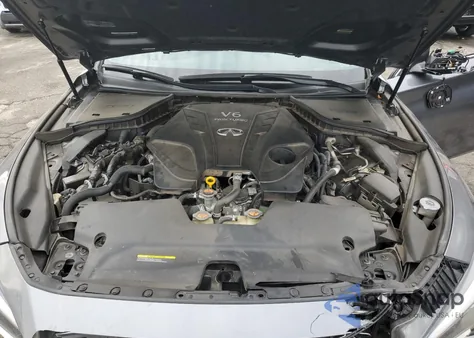 2020 Infiniti Q50 Red Sport 400 from USA, damaged, VIN JN1FV7AR1LM660842